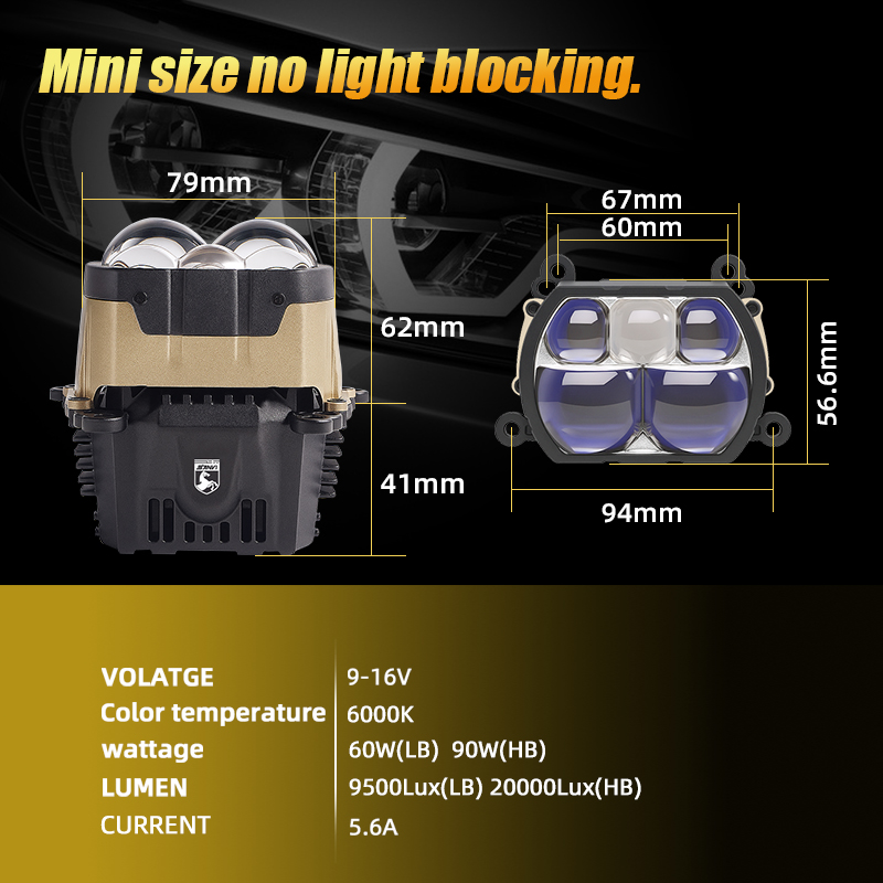 SANVI 180W PX8 Lensa Proyektor - Bi Led Projector Lens 3 Inch ulasan dan harga