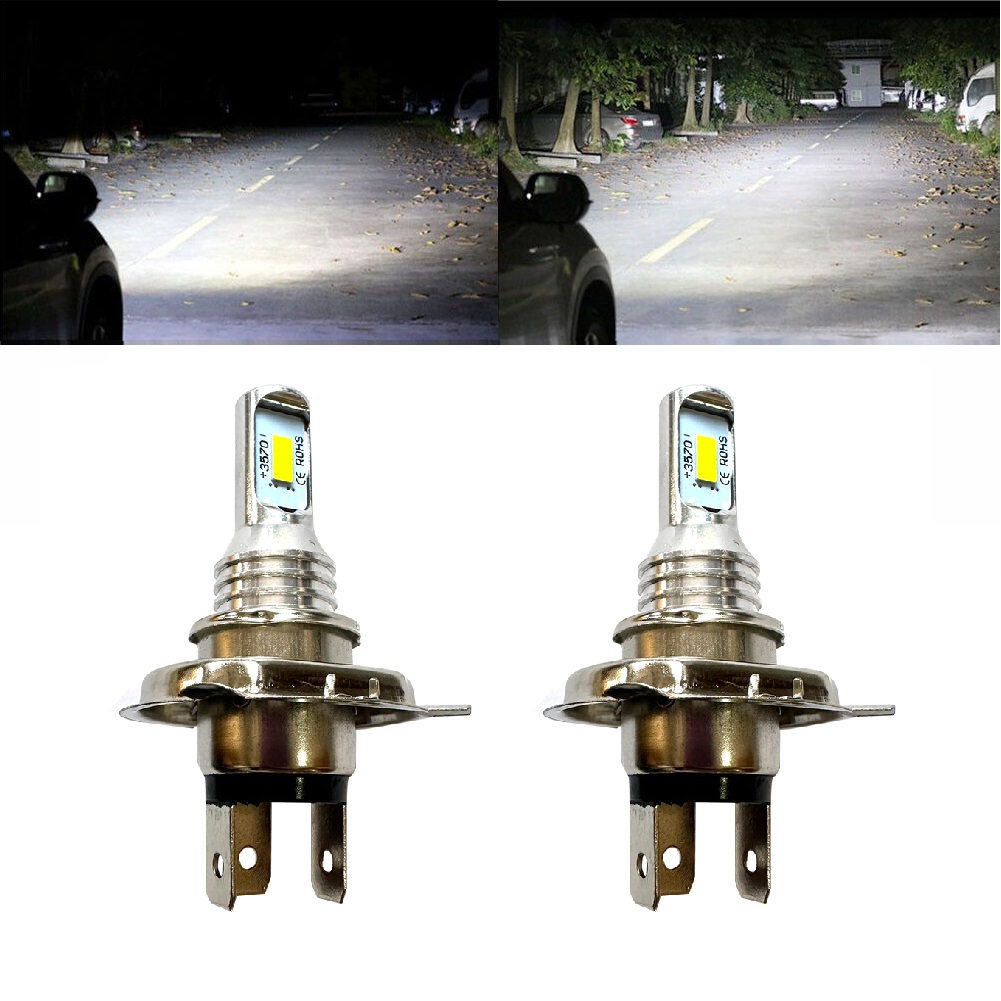 H4 12v Led Xenon Putih Canbus  - Motorcycle Led Headlight Bulb H4 ulasan dan harga