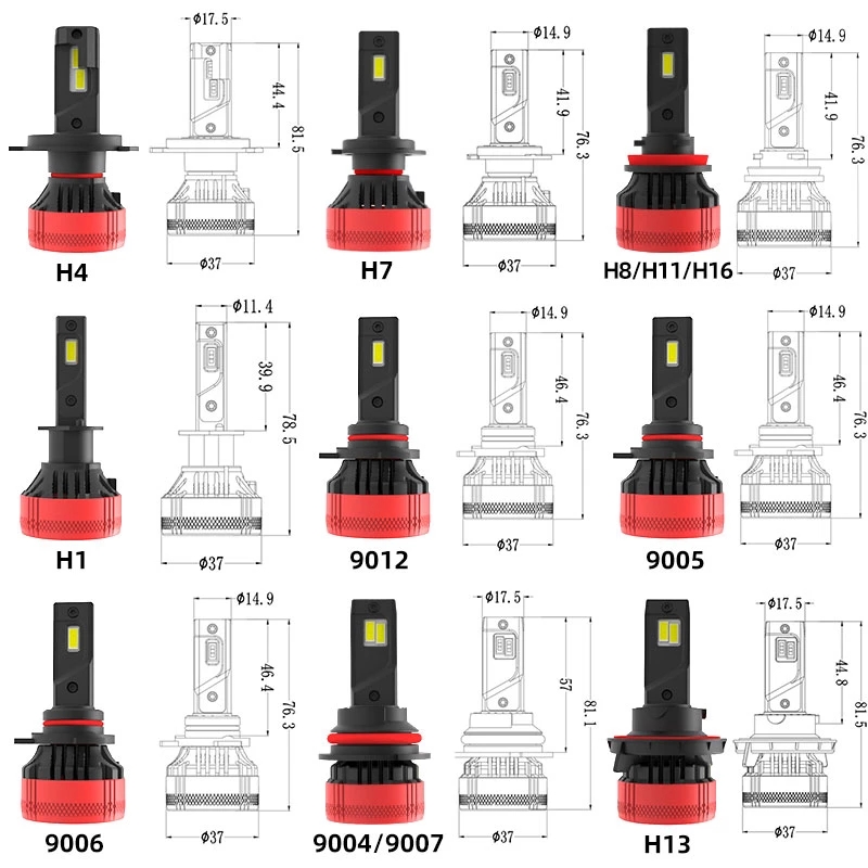 Bohlam Lampu Depan LED F5 H7 H - Led Headlight Bulb H7 20000Lm ulasan dan harga