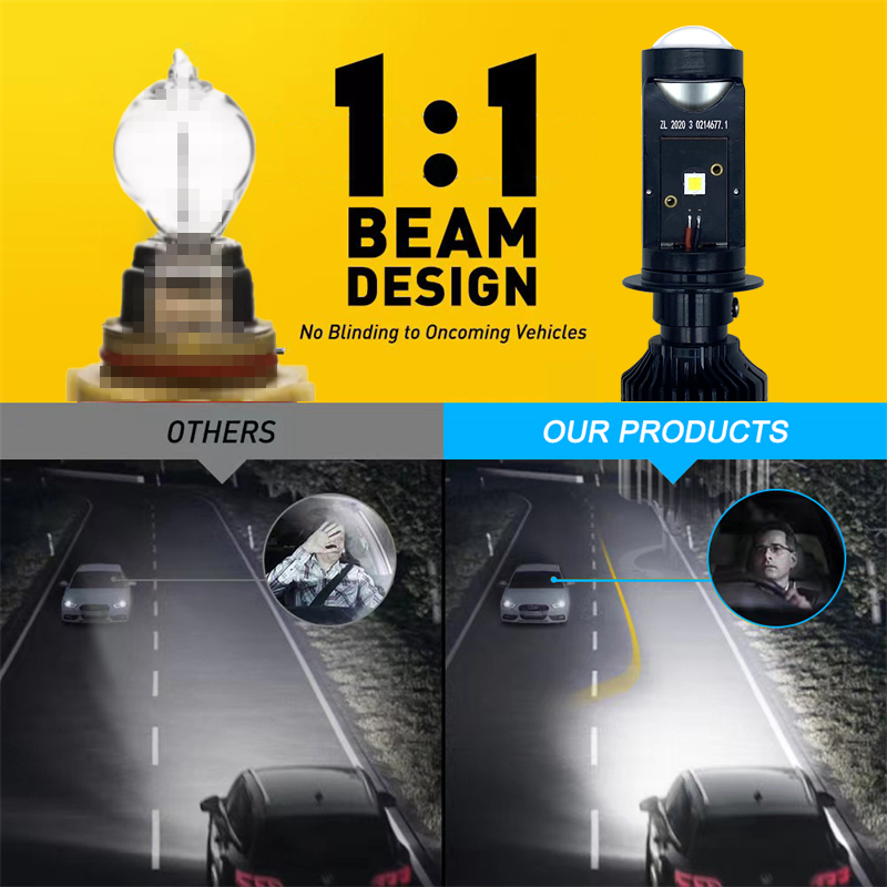 Lampu Canbus H4 H7 LED Y10 len - Laser Led Headlight Projector Lens ulasan dan harga