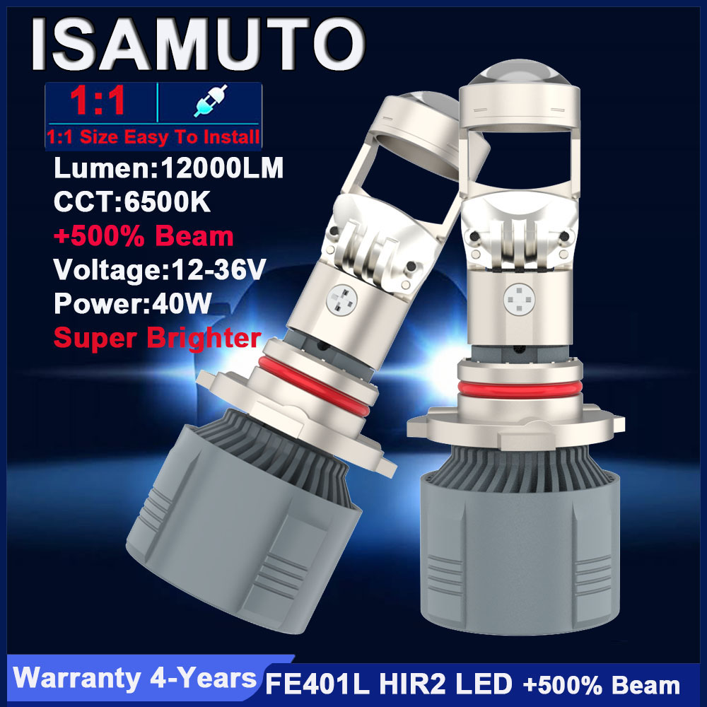 ISAMUTO FE401L HIR2 9012 PX22d - Led Headlight 6500K White 12000Lm ulasan dan harga