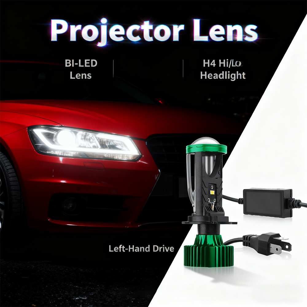 1/2 Buah Lampu 120W H4 LED Len - Led Headlight H4 Hi Lo 120W ulasan dan harga