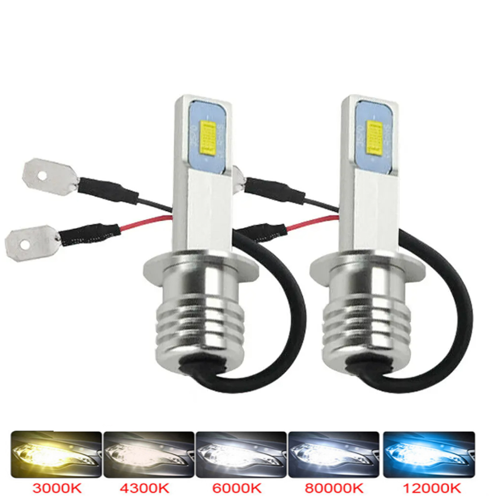 2 buah H1 H3 H7 LED bohlam lam - Led Headlight Bulb H7 20000Lm ulasan dan harga
