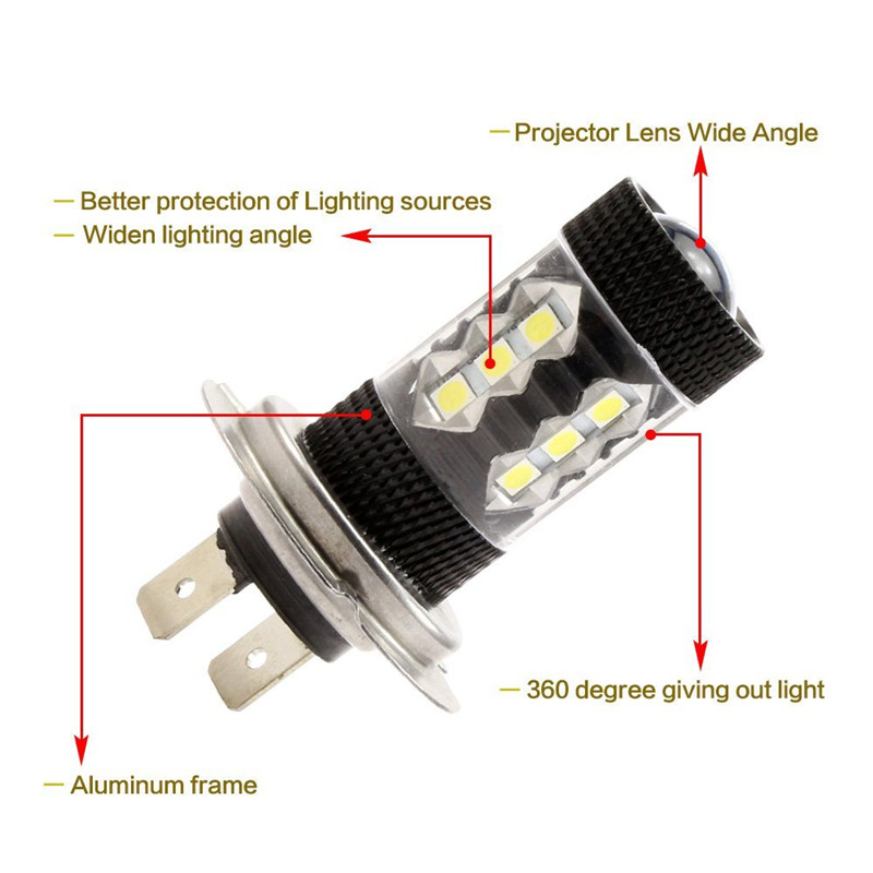 2 Buah Lampu Kabut H8 H11 H7 H - Car Led Headlight 9005 9006 ulasan dan harga