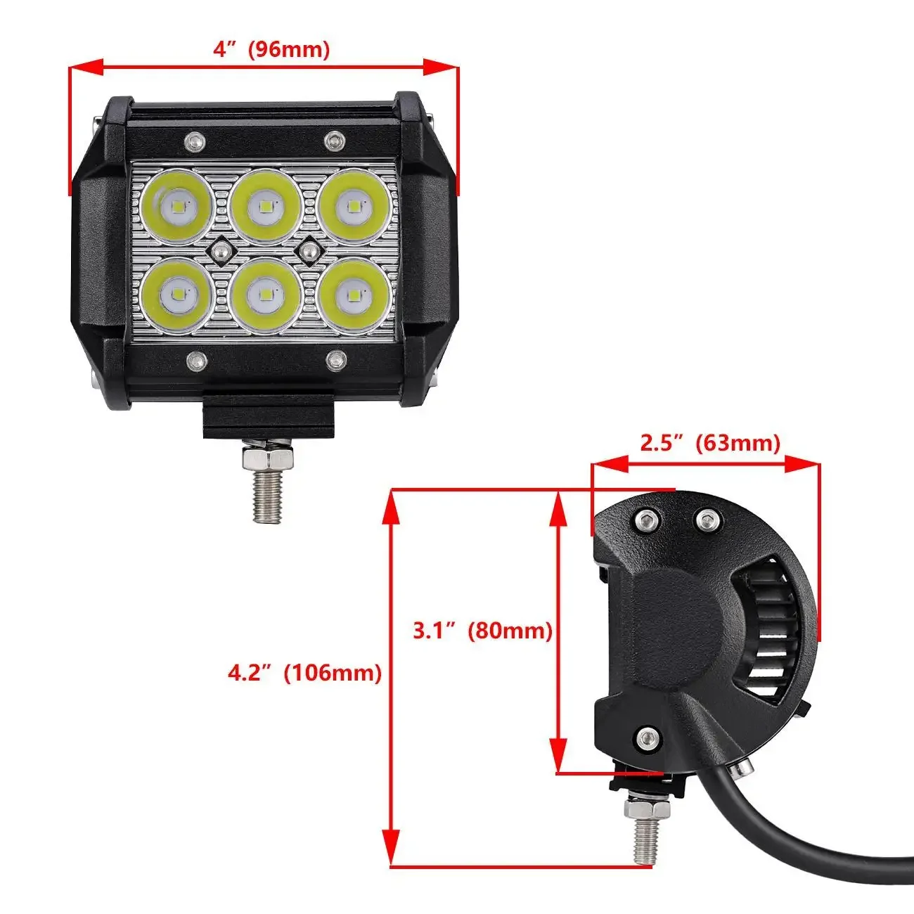4 inch 18W 3030 LED balok lamp - Led Work Light Bar 12 Inch Offroad ulasan dan harga