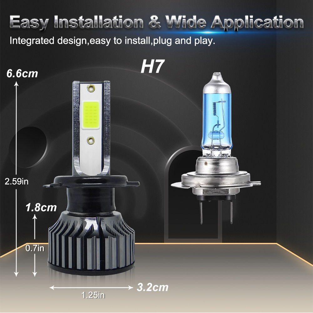 2 Buah Lampu Depan Mobil 30W 9 - Car Led Bulb H1 H3 H8 H11 ulasan dan harga