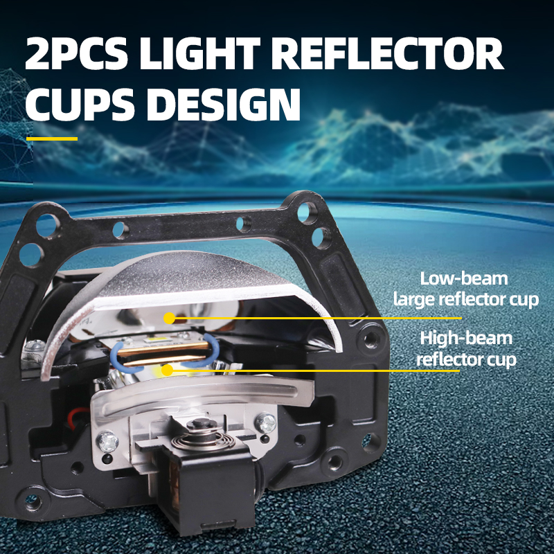 SANVI Lampu Depan Lensa Proyek - Car Led Headlight 9005 9006 ulasan dan harga
